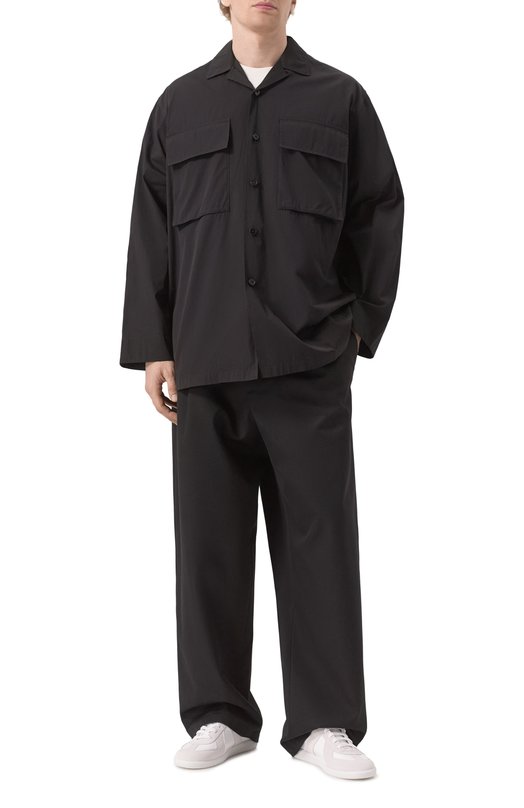 Хлопковая рубашка Jil Sander J47DL0167-J45292 Чёрный  J47DL0167-J45292 Фото 2