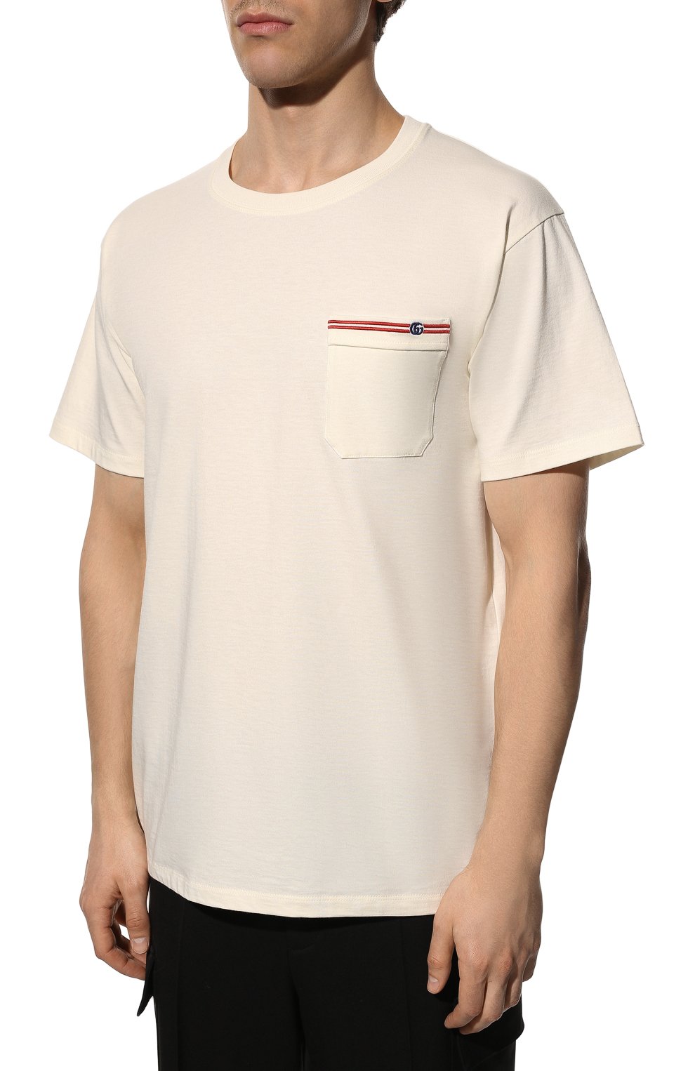 Хлопковая футболка GUCCI, арт. 673710/XJDVI, фото 3