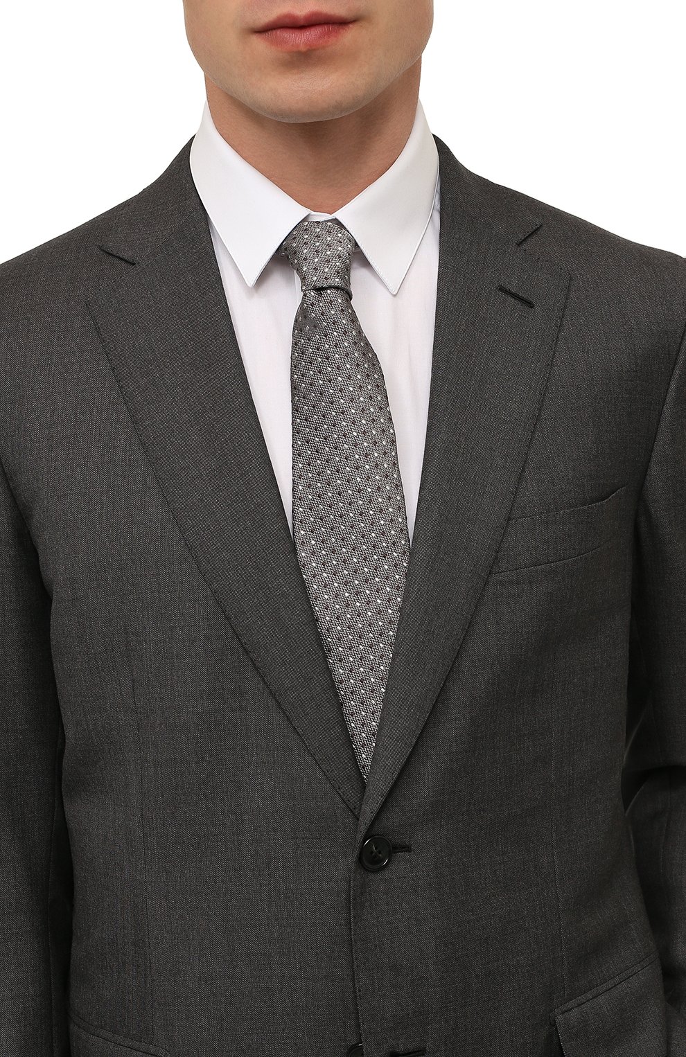 Шелковый галстук BRUNELLO CUCINELLI, арт. MM8900018, фото 2