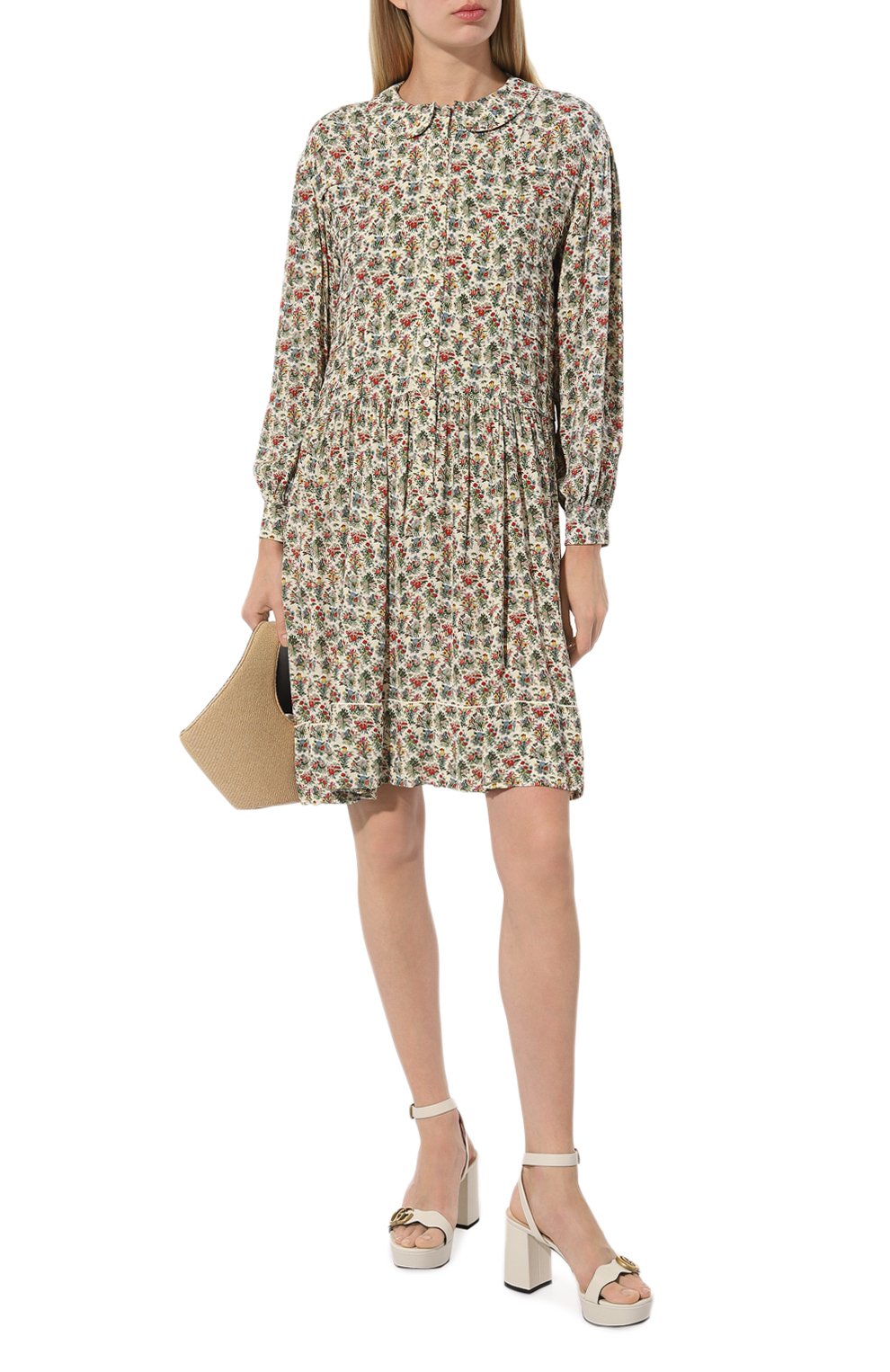 Платье из вискозы GUCCI, арт. 633291 ZAFQU, фото 2