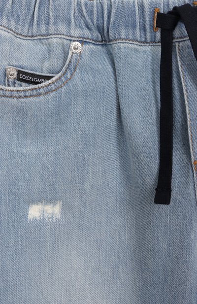 Джинсы DOLCE & GABBANA голубого цвета по цене 45900 руб., арт. L42F79/LDC93/8-14, фото 3 Джинсы DOLCE & GABBANA, арт. L42F79/LDC93/8-14, фото 3