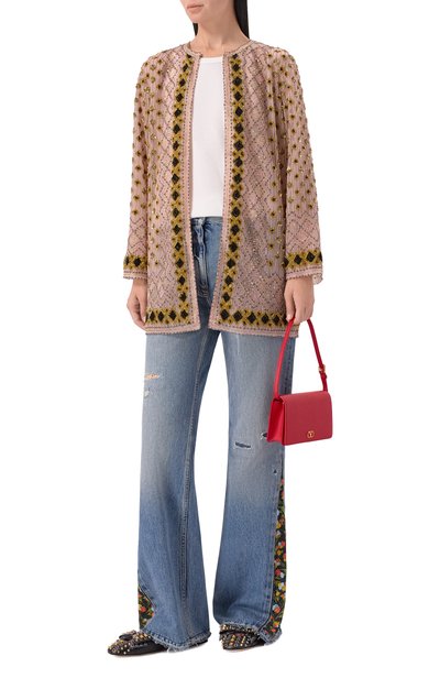 Женский жакет с отделкой бисером VALENTINO, арт. 9B3CJ475/1ED