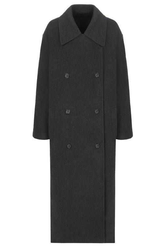 Пальто из шерсти и кашемира TOTEME 254-WR00231-FB0532 Серый 254-WR00231-FB0532