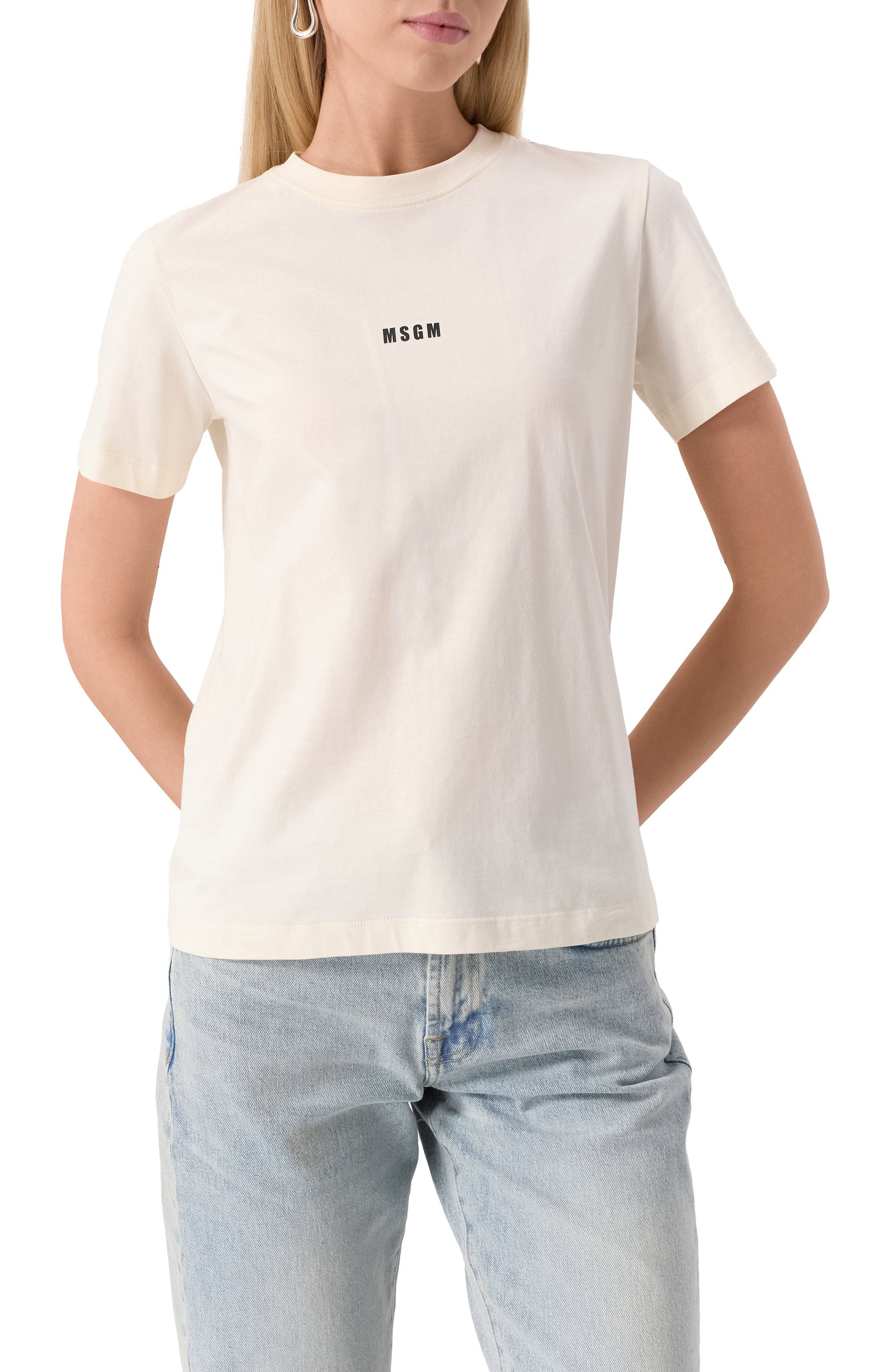 Хлопковая футболка MSGM, арт. 2000MDM500 200002, фото 3