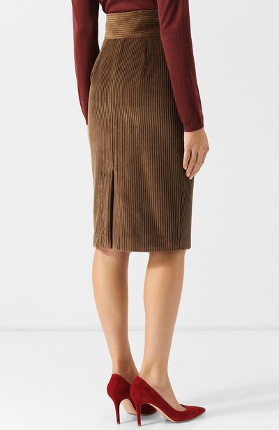 Вельветовая юбка BRUNELLO CUCINELLI, арт. MA107G2729, фото 4