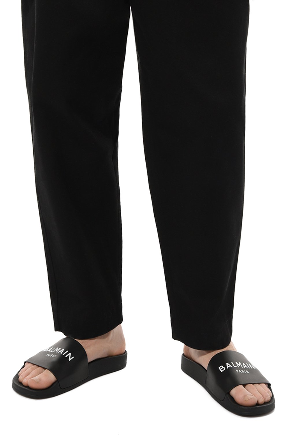 Кожаные шлепанцы BALMAIN, арт. WM4UL216LVSY, фото 3