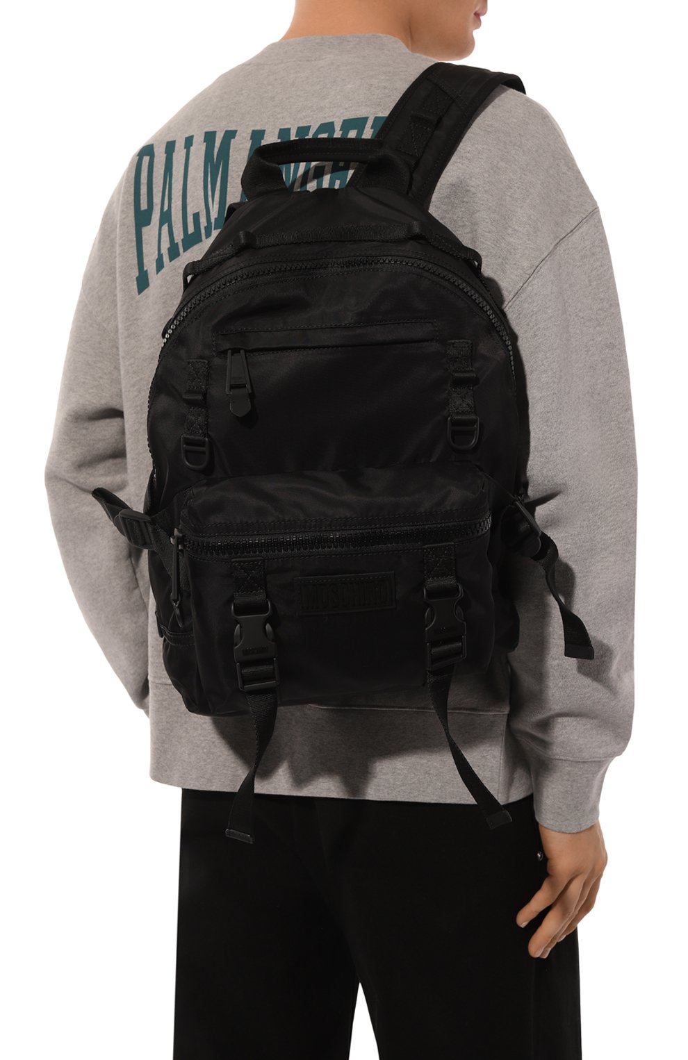 Рюкзак MOSCHINO черного цвета по цене 132500 руб., арт. A7621/8228, фото 2 Рюкзак MOSCHINO, арт. A7621/8228, фото 2