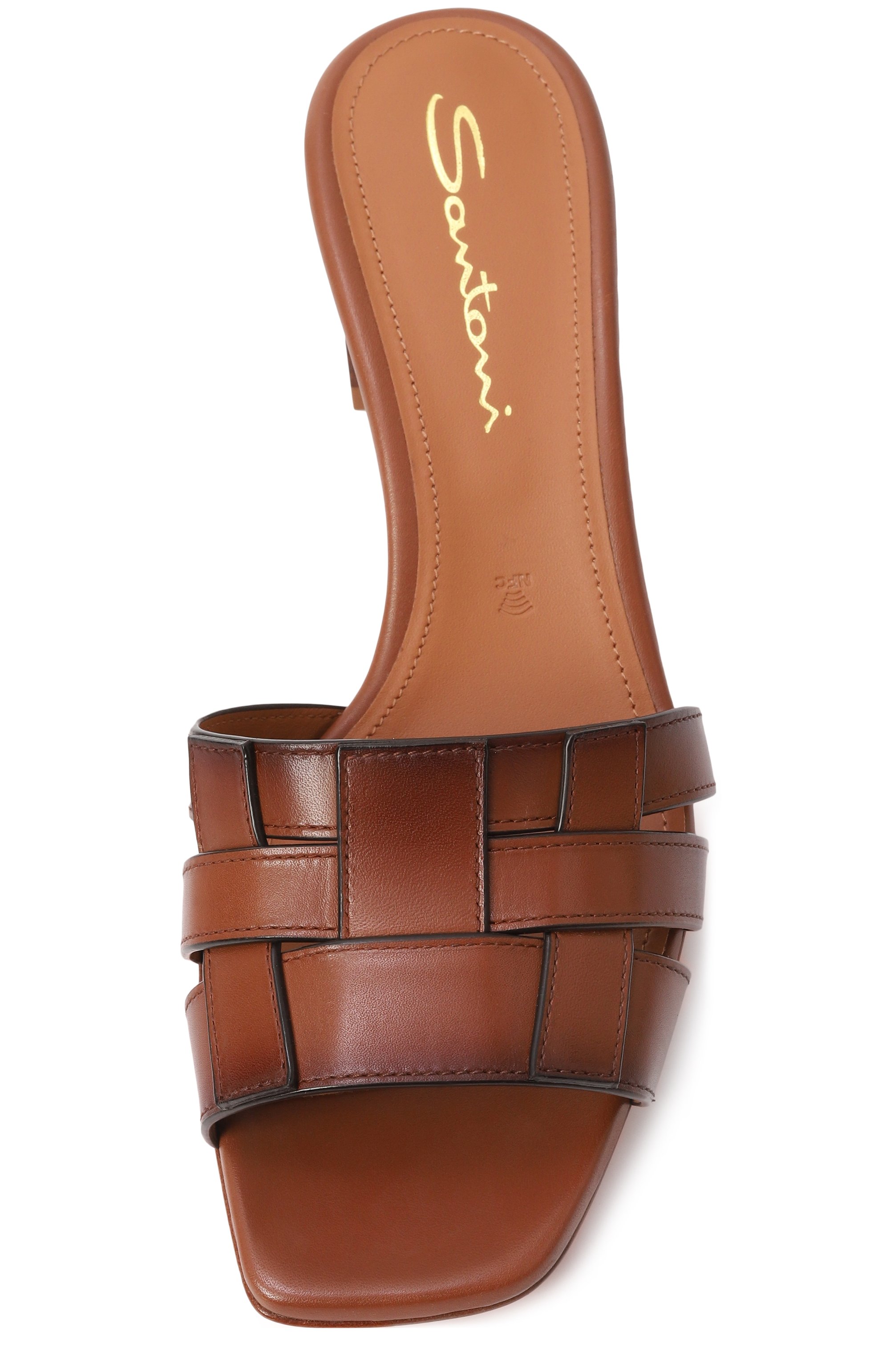 Кожаные мюли SANTONI, арт. WHNG70831HA3TACG, фото 6