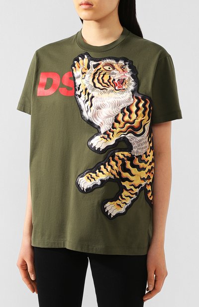Хлопковая футболка DSQUARED2, арт. S72GD0223/S23009, фото 3