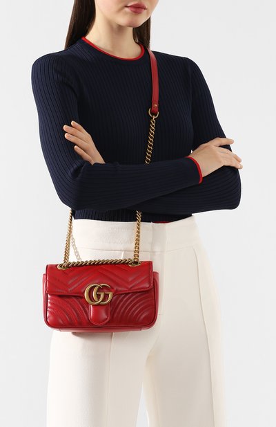 Сумка gg marmont mini GUCCI, арт. 446744/DTDIT, фото 5