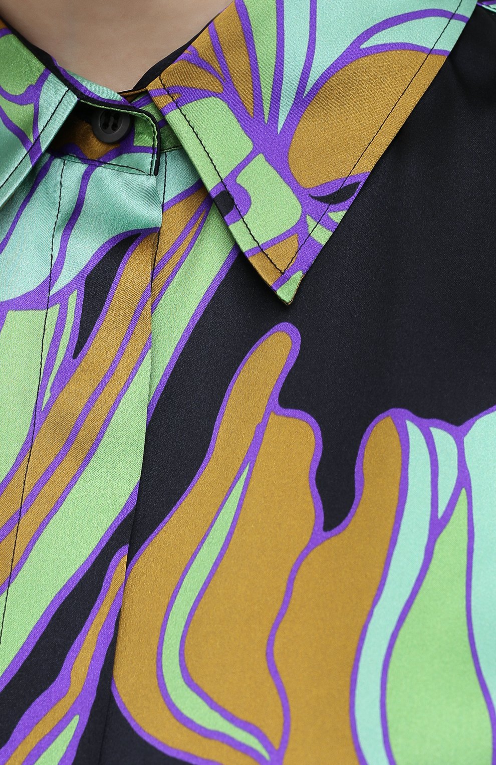Шелковая рубашка DRIES VAN NOTEN, арт. 202-10764-1135, фото 5