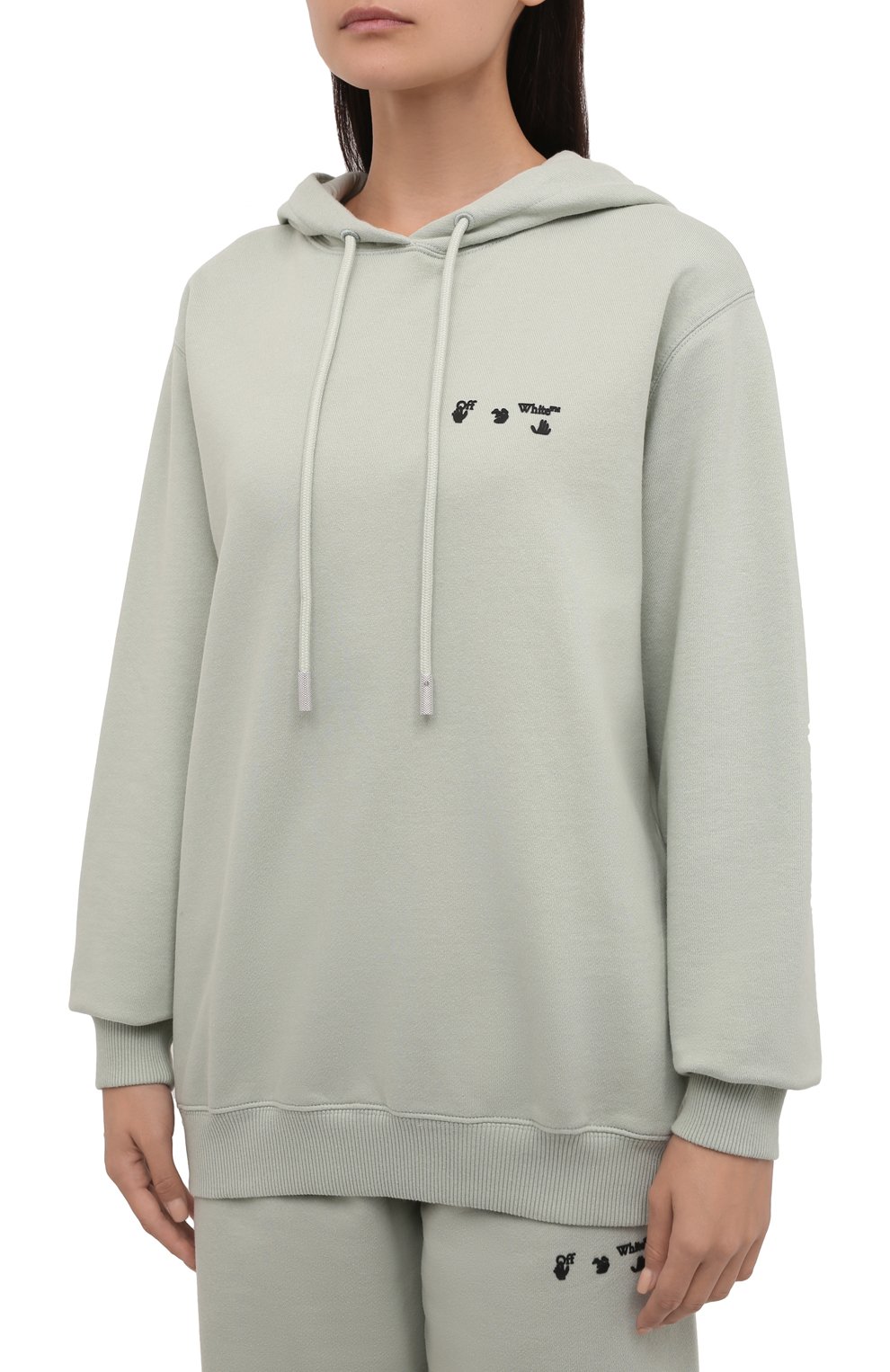 Хлопковое худи OFF-WHITE, арт. 0WBB035F21JER005, фото 3