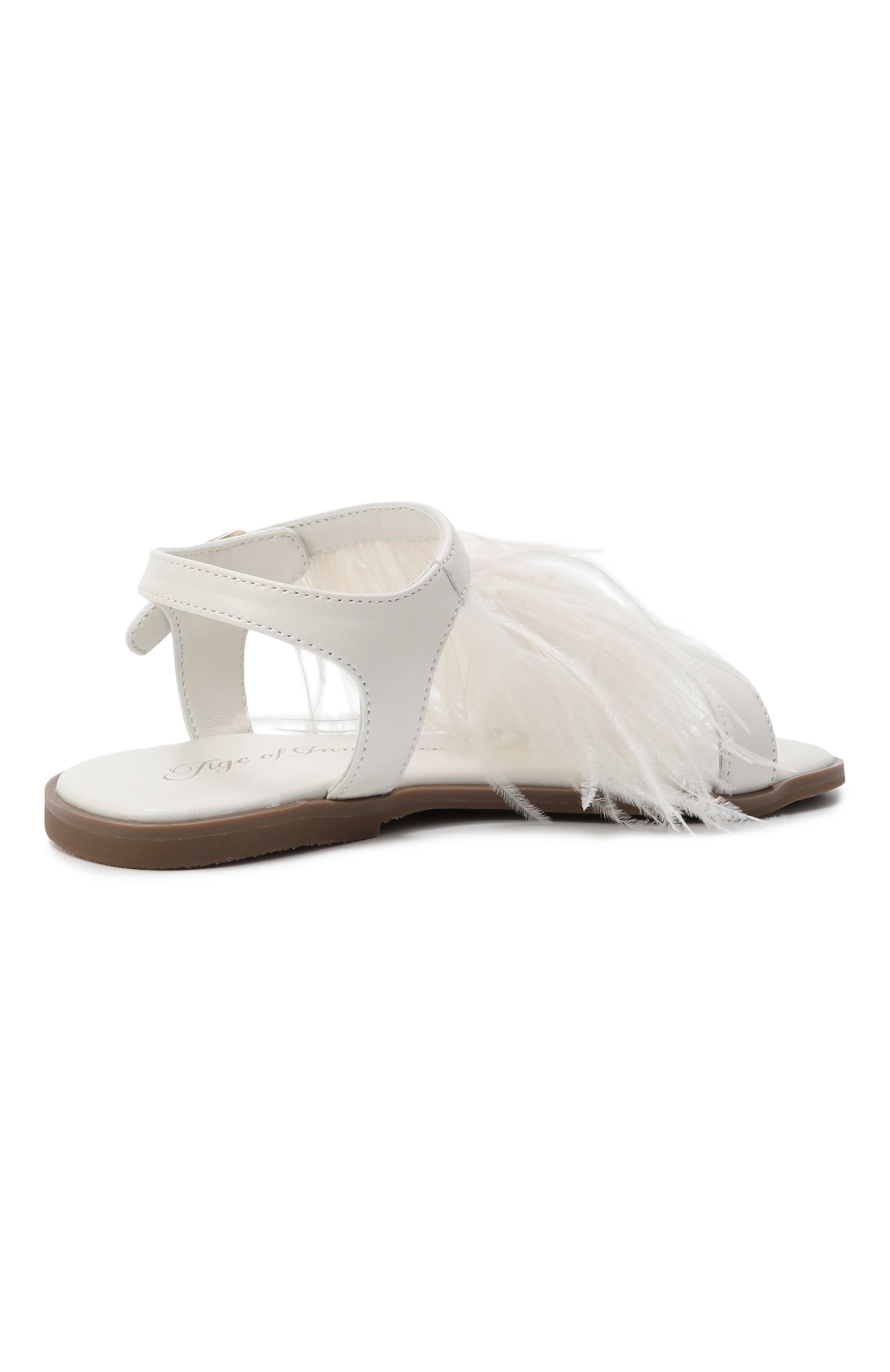 Кожаные сандалии elle AGE OF INNOCENCE белого цвета по цене 17150 руб., арт. 000213/ELLE/31, фото 3 Кожаные сандалии elle AGE OF INNOCENCE, арт. 000213/ELLE/31, фото 3
