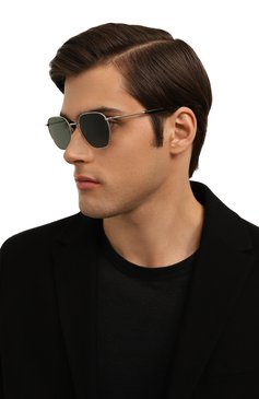 Женские солнцезащитные очки WEB EYEWEAR зеленого цвета, арт. WE0312 16N | Фото 3 (Нос: Не проставлено; Региональные ограничения белый список (Axapta Mercury): Не проставлено; Кросс-КТ: С/з-унисекс; Тип очков: С/з; Материал: Металл; Очки форма: Квадратные; Оптика Гендер: оптика-унисекс)