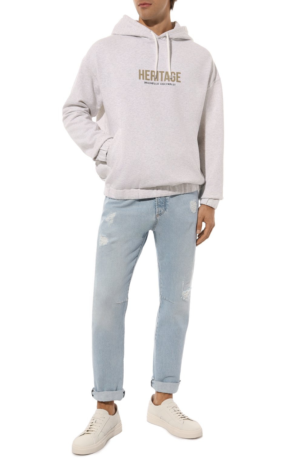 Хлопковое худи BRUNELLO CUCINELLI, арт. MW8369028G, фото 2