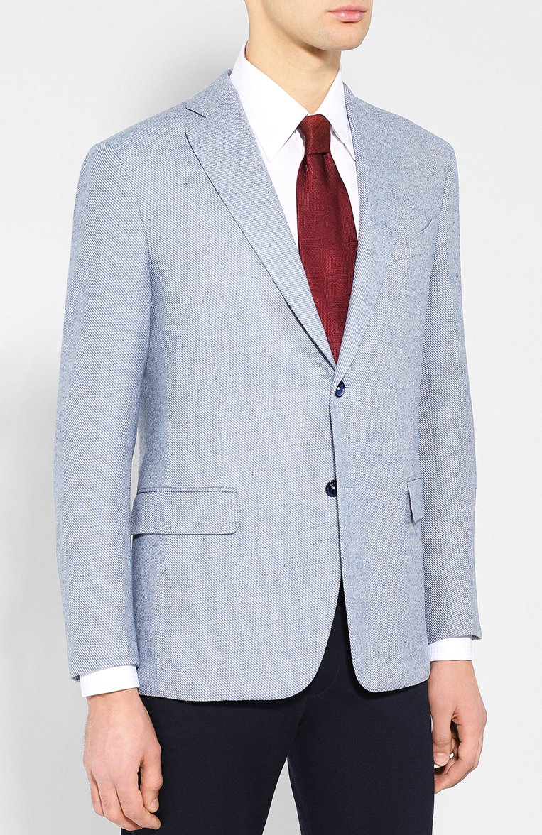 Пиджак из смеси шерсти и шелка ZILLI, арт. MNQ-SG22-2--46612/0001, фото 3