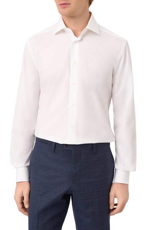 Хлопковая сорочка Corneliani 25P100-2511700 Белый  25P100-2511700 Фото 3