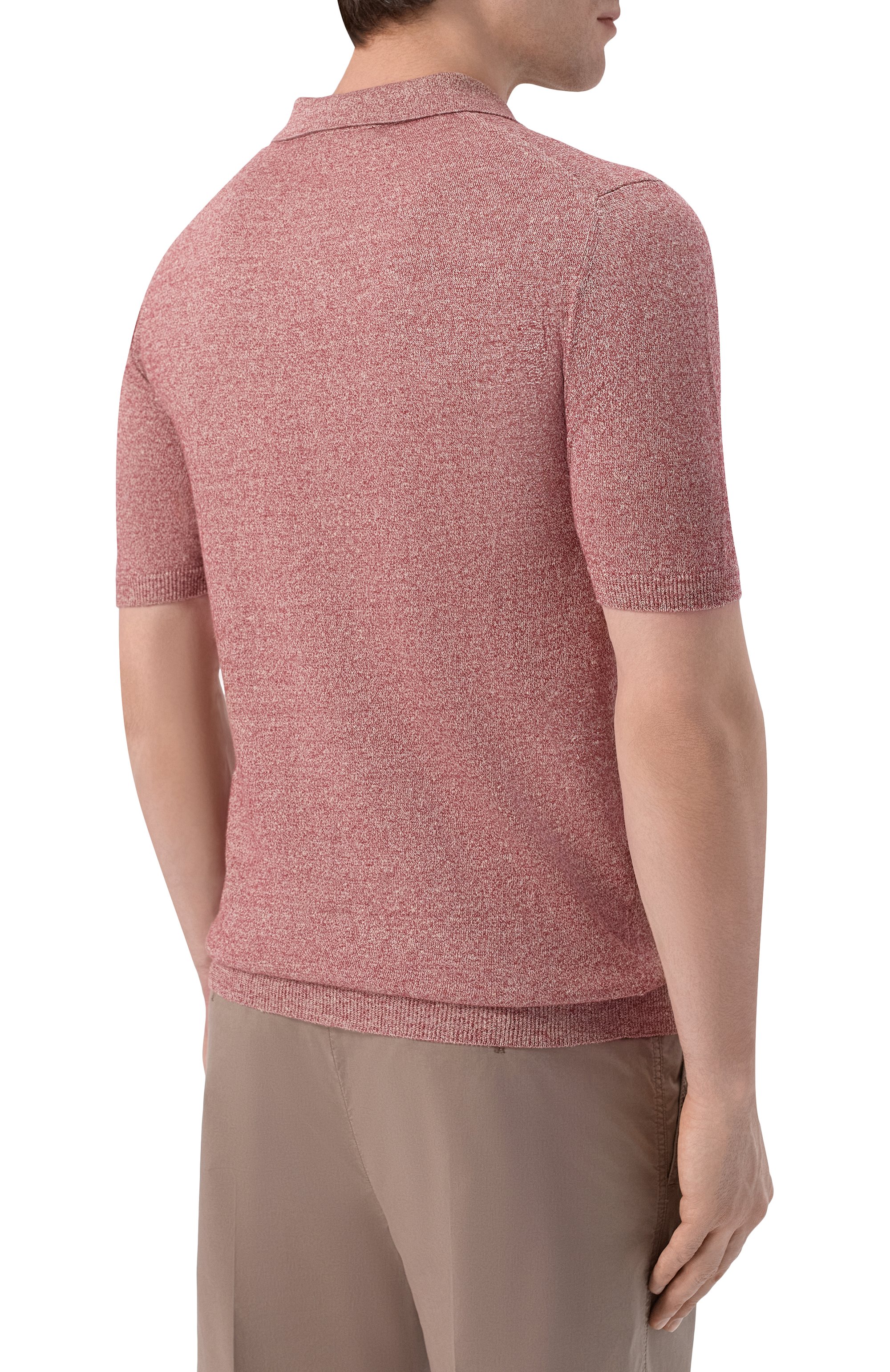 Поло изо льна и хлопка ANDREA CAMPAGNA, арт. PL1MCSK/LC14R, фото 4