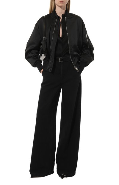 Утепленный бомбер DONDUP черного цвета по цене 87550 руб., арт. DJ607/RS0046D XXX, фото 2 Утепленный бомбер DONDUP, арт. DJ607/RS0046D XXX, фото 2