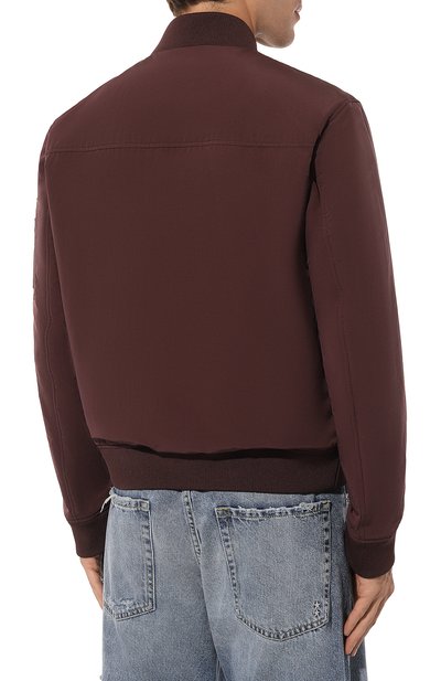 Утепленный бомбер BOSS бордового цвета по цене 39200 руб., арт. 50519981, фото 4 Утепленный бомбер BOSS, арт. 50519981, фото 4