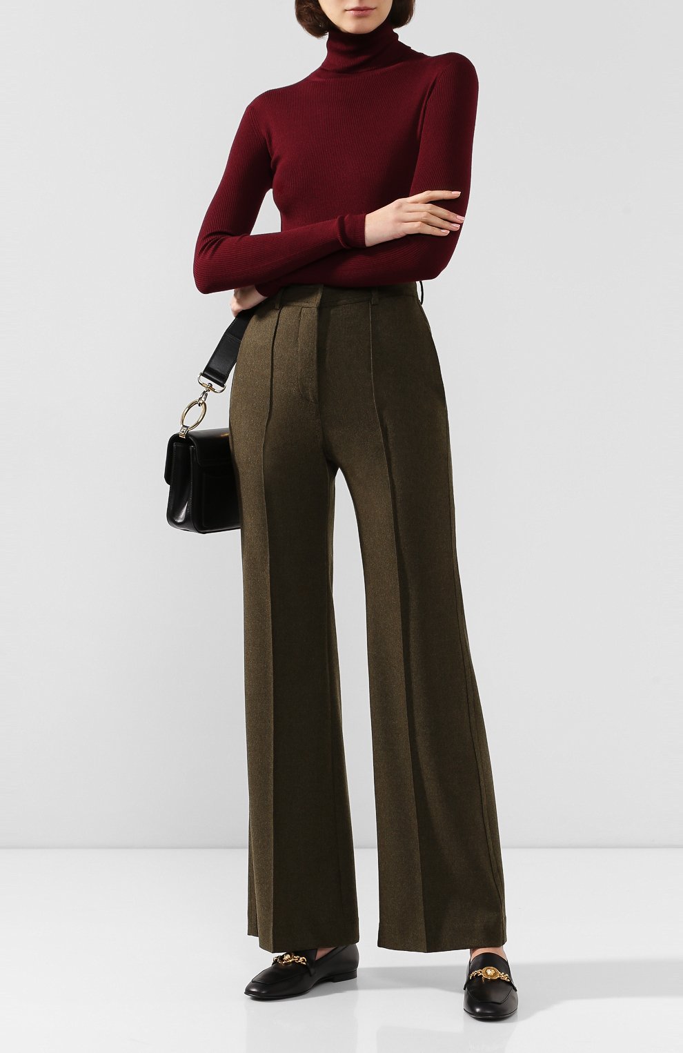 Шерстяные брюки VICTORIA BECKHAM, арт. TR WID 21102E, фото 2