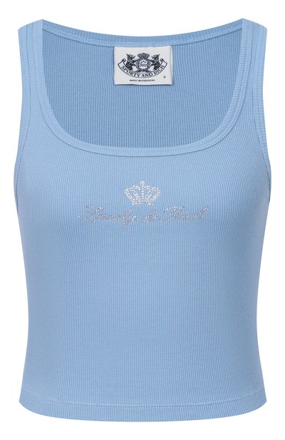 Женский хлопковый топ SPORTY AND RICH, арт. T0116716689BL50/JUICY CR0WN RIBBED TANK