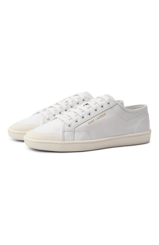 Кожаные кеды Gym Saint Laurent 819501/00N00 Белый 819501/00N00