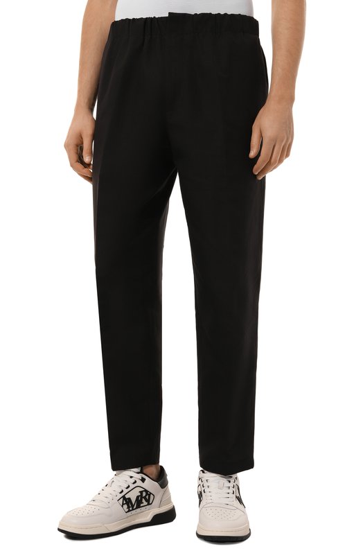 Хлопковые брюки Jil Sander J23KA0005/J45225 Чёрный  J23KA0005/J45225 Фото 3
