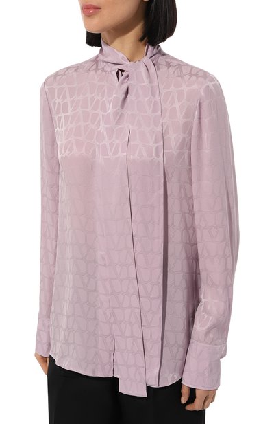 Шелковая блузка VALENTINO, арт. 5B3AB5T77TK, фото 3