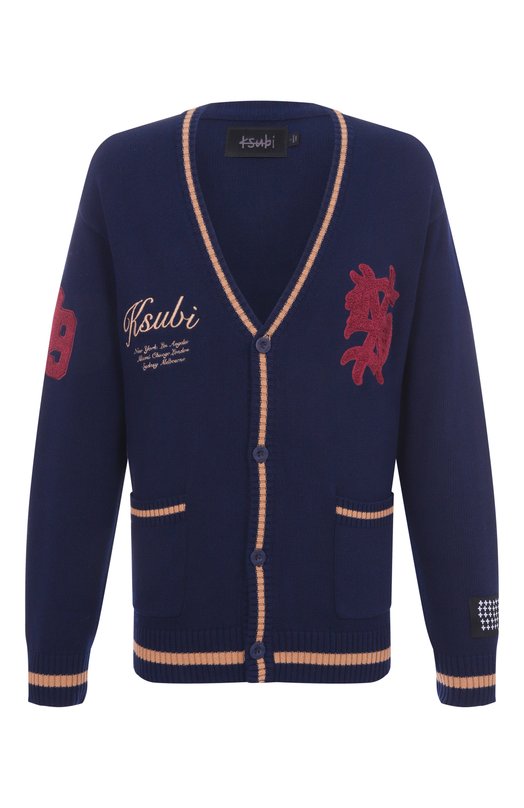 Хлопковый кардиган Ksubi MFA25KW004 Синий MFA25KW004