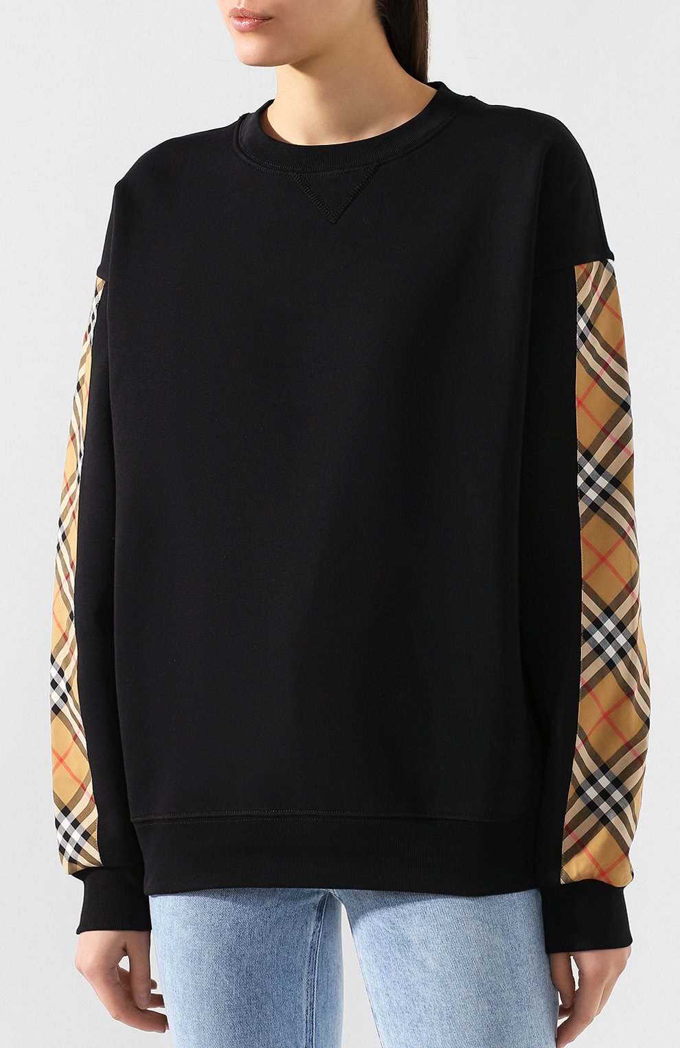 Хлопковый свитшот BURBERRY, арт. 8017611, фото 3