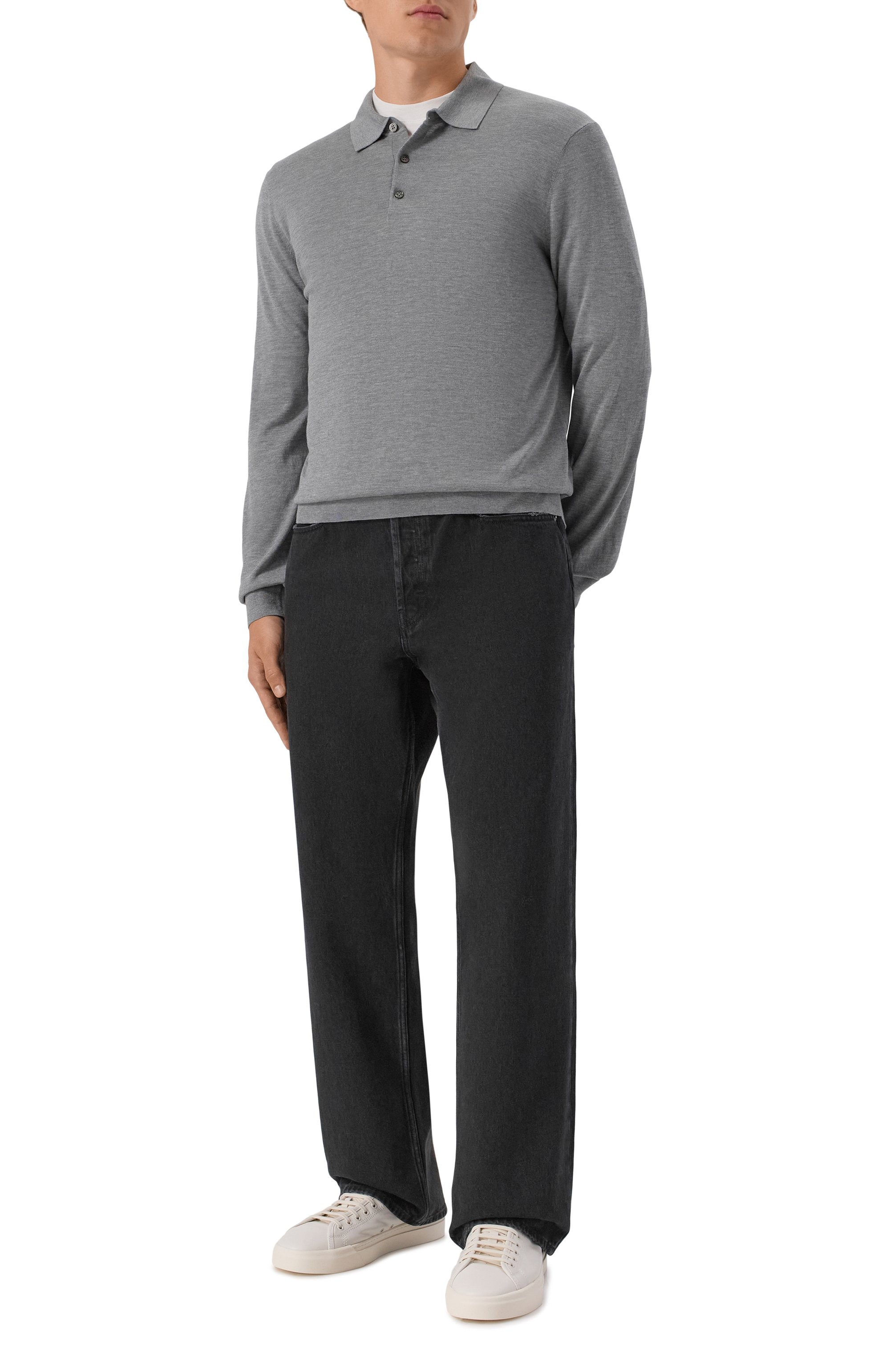 Поло из шелка и хлопка 12 STOREEZ, арт. 133412, фото 2