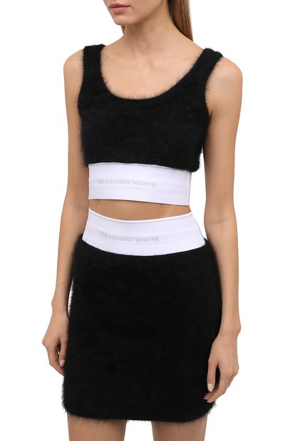 Шерстяной бра-топ ALEXANDER WANG черного цвета по цене 49150 руб., арт. 1KC4211044, фото 3 Шерстяной бра-топ ALEXANDER WANG, арт. 1KC4211044, фото 3