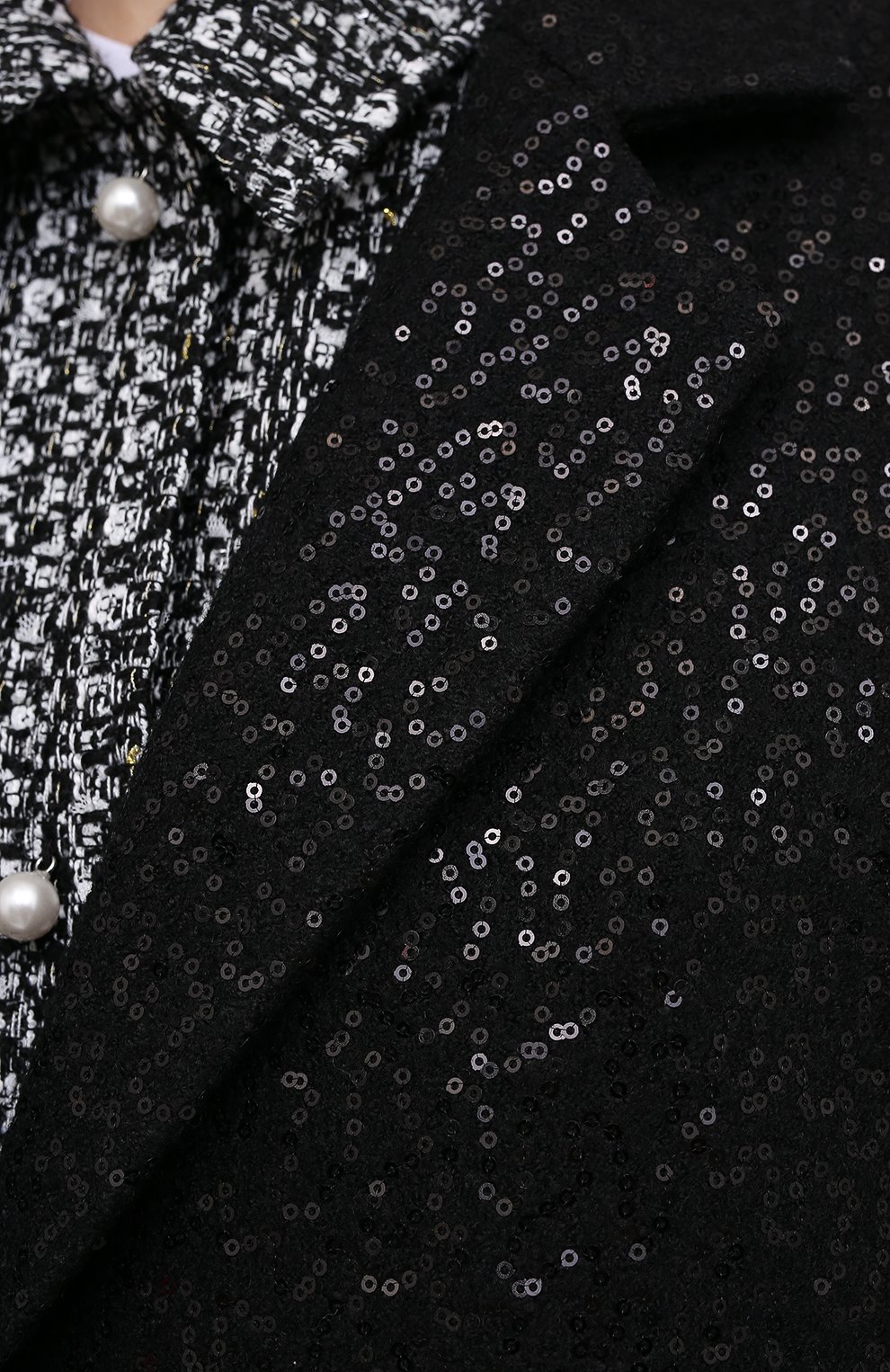 Пальто с пайетками SEVEN LAB, арт. CM20-K04/2black brilliant, фото 5