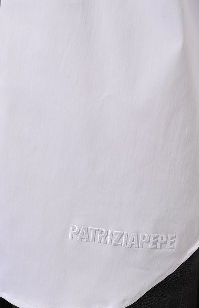 Рубашка PATRIZIA PEPE белого цвета по цене 31800 руб., арт. 8C0627_A303, фото 5 Рубашка PATRIZIA PEPE, арт. 8C0627_A303, фото 5