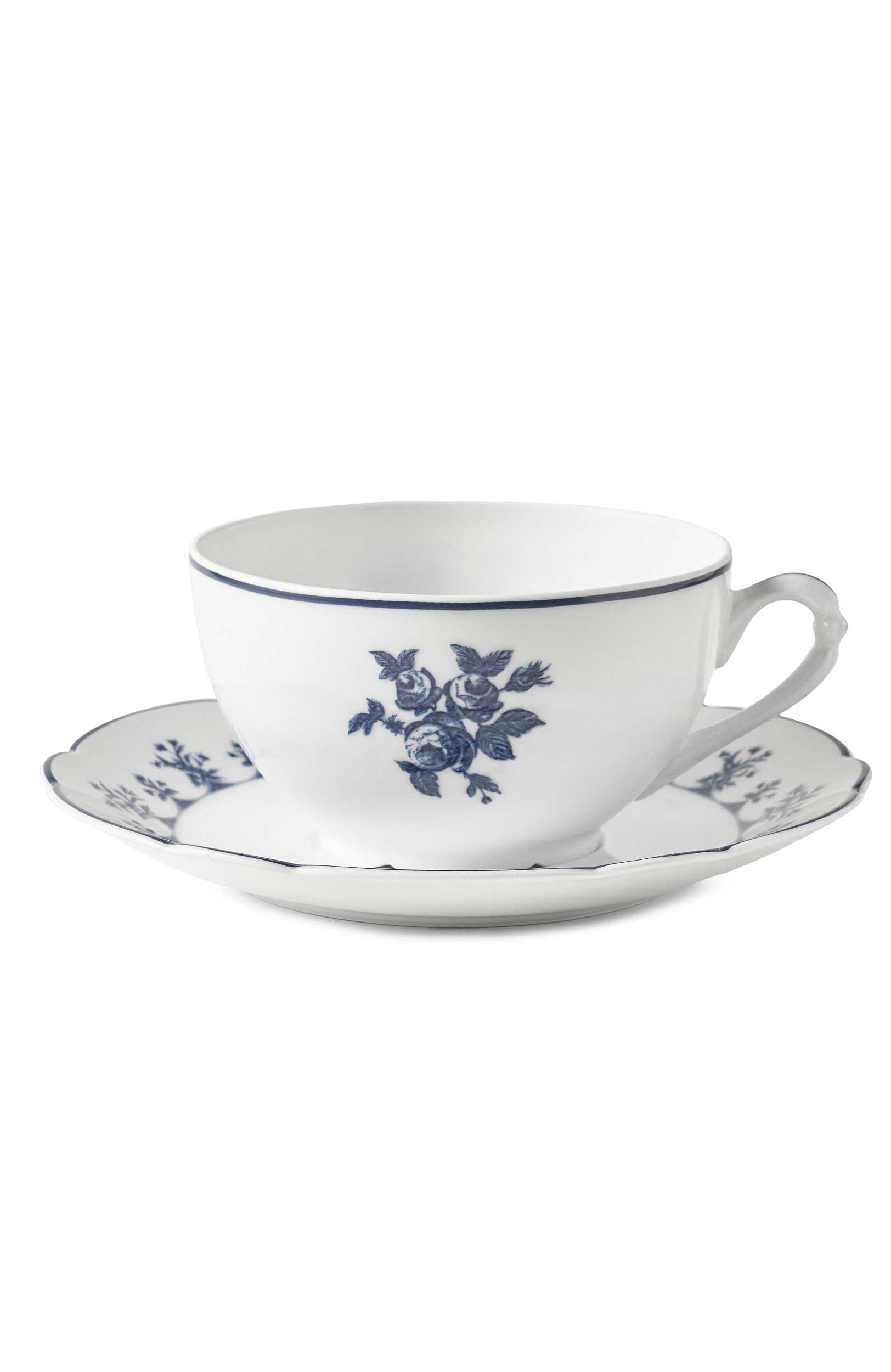 Чашка для завтрака с блюдцем chateaubriand couleur BERNARDAUD белого цвета по цене 42650 руб., арт. 2595/83, фото 1 Чашка для завтрака с блюдцем chateaubriand couleur BERNARDAUD, арт. 2595/83, фото 1