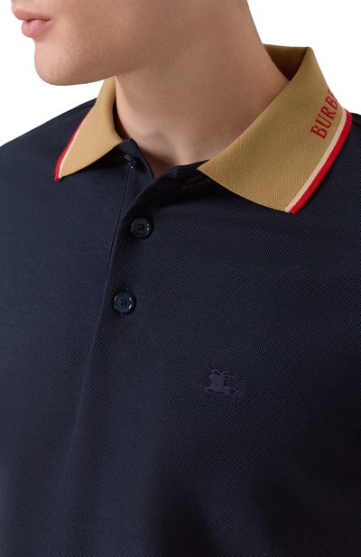Хлопковое поло BURBERRY, арт. 8110094, фото 5
