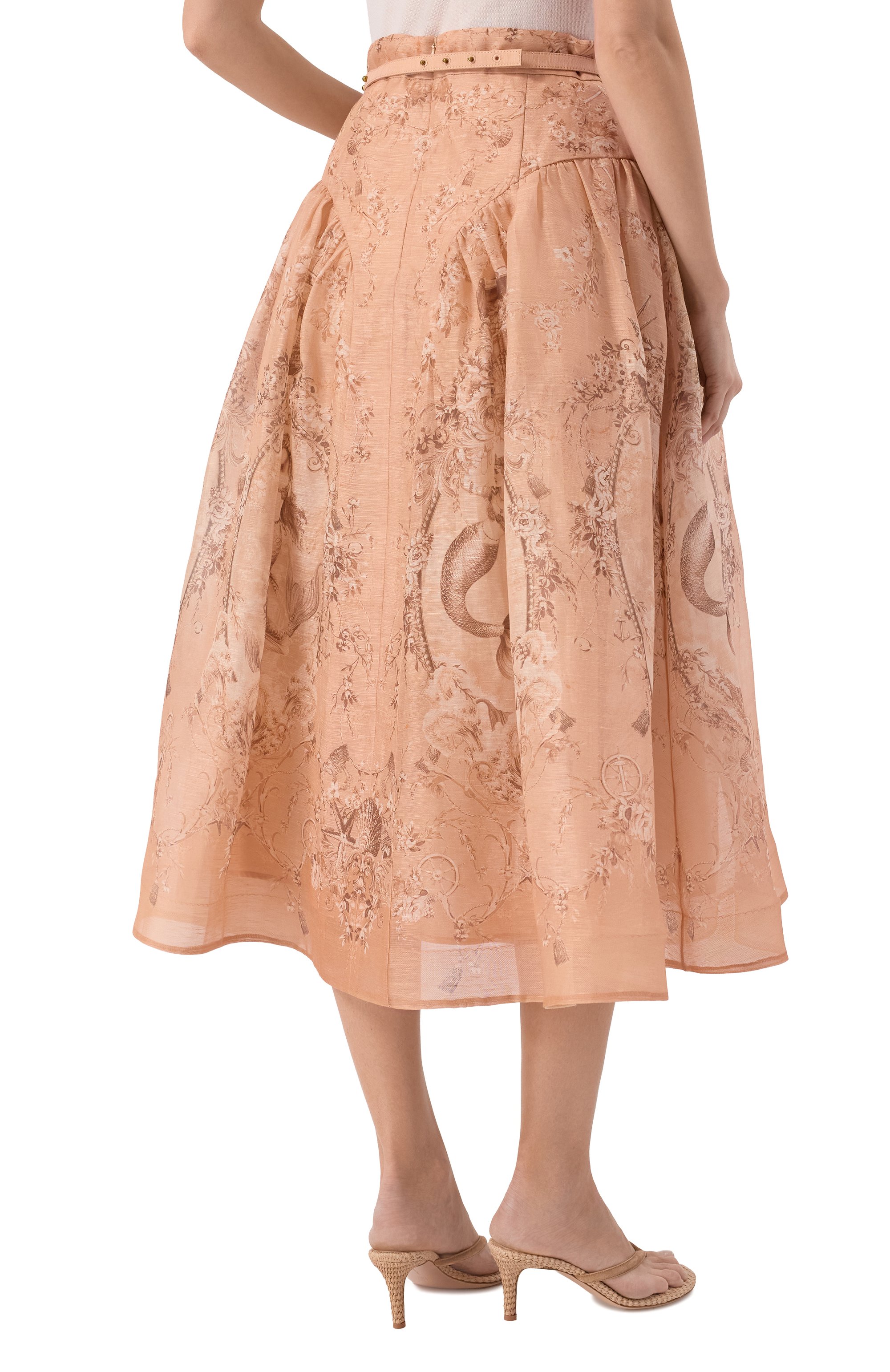 Юбка изо льна и шелка ZIMMERMANN, арт. 6915SC261, фото 4