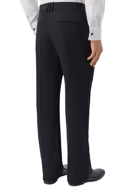 Шерстяные брюки BALMAIN черного цвета по цене 237500 руб., арт. GH1P0131/PD31, фото 4 Шерстяные брюки BALMAIN, арт. GH1P0131/PD31, фото 4