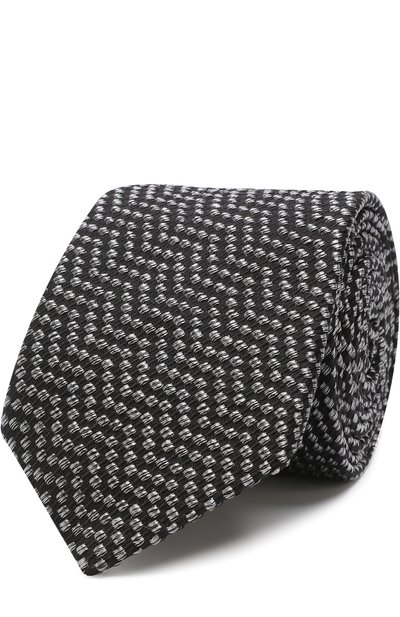 Мужской галстук с узором из смеси шелка и хлопка GIORGIO ARMANI, арт. 360054/8A931