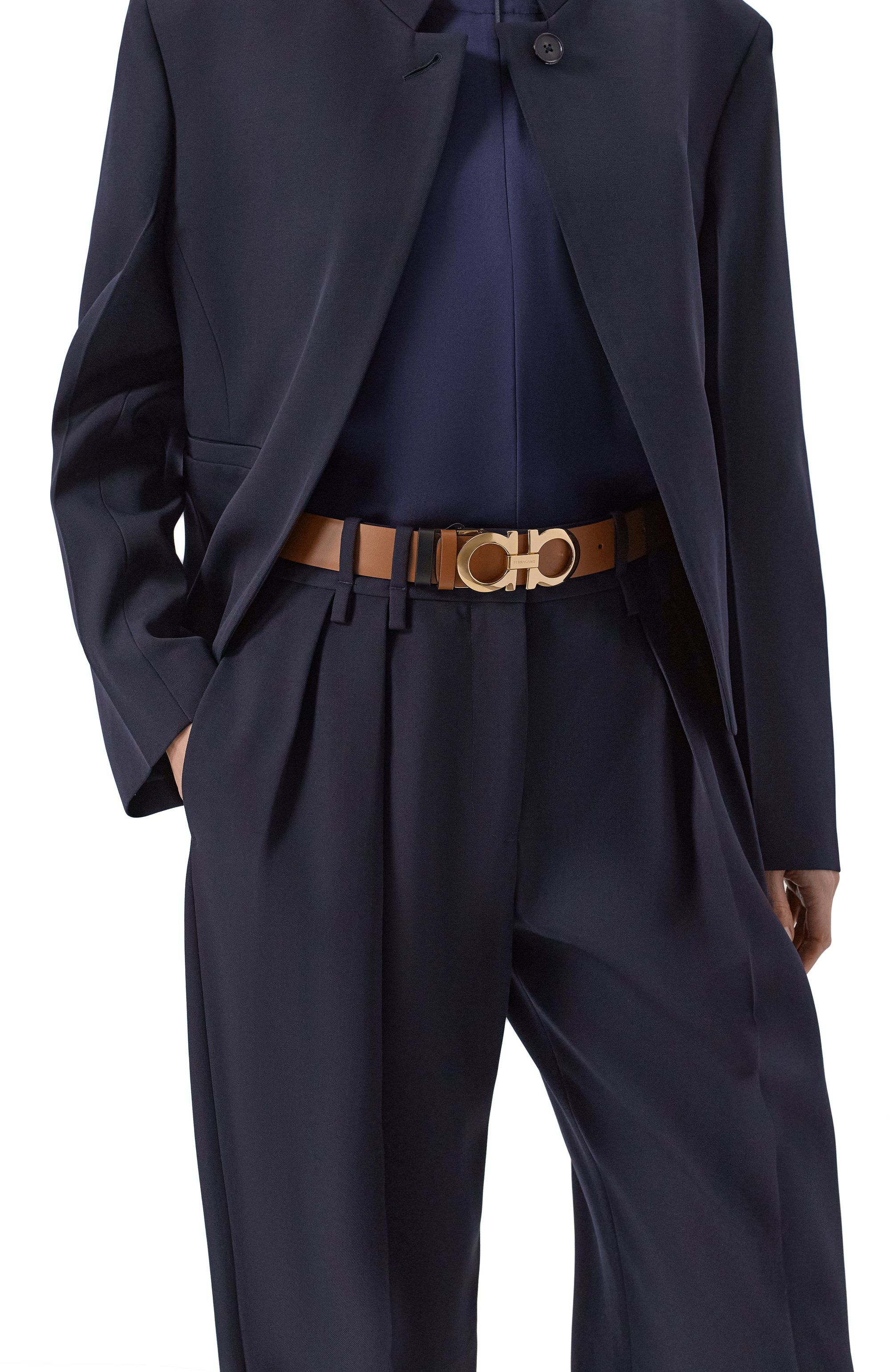 Кожаный ремень FERRAGAMO, арт. 23A564/674, фото 2