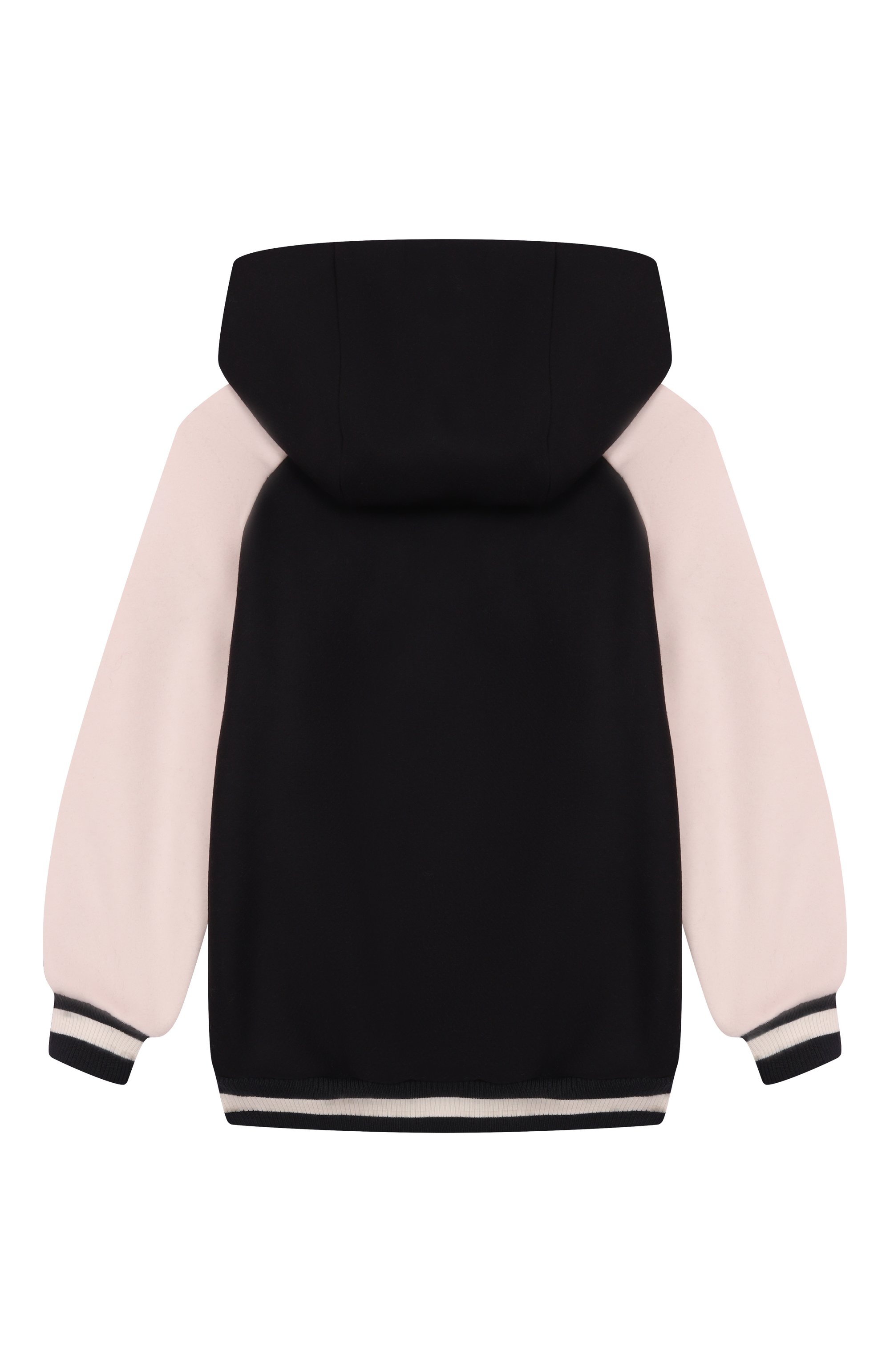 Шерстяной бомбер BALMAIN черно-белого цвета по цене 89950 руб., арт. BX2Q50, фото 2 Шерстяной бомбер BALMAIN, арт. BX2Q50, фото 2