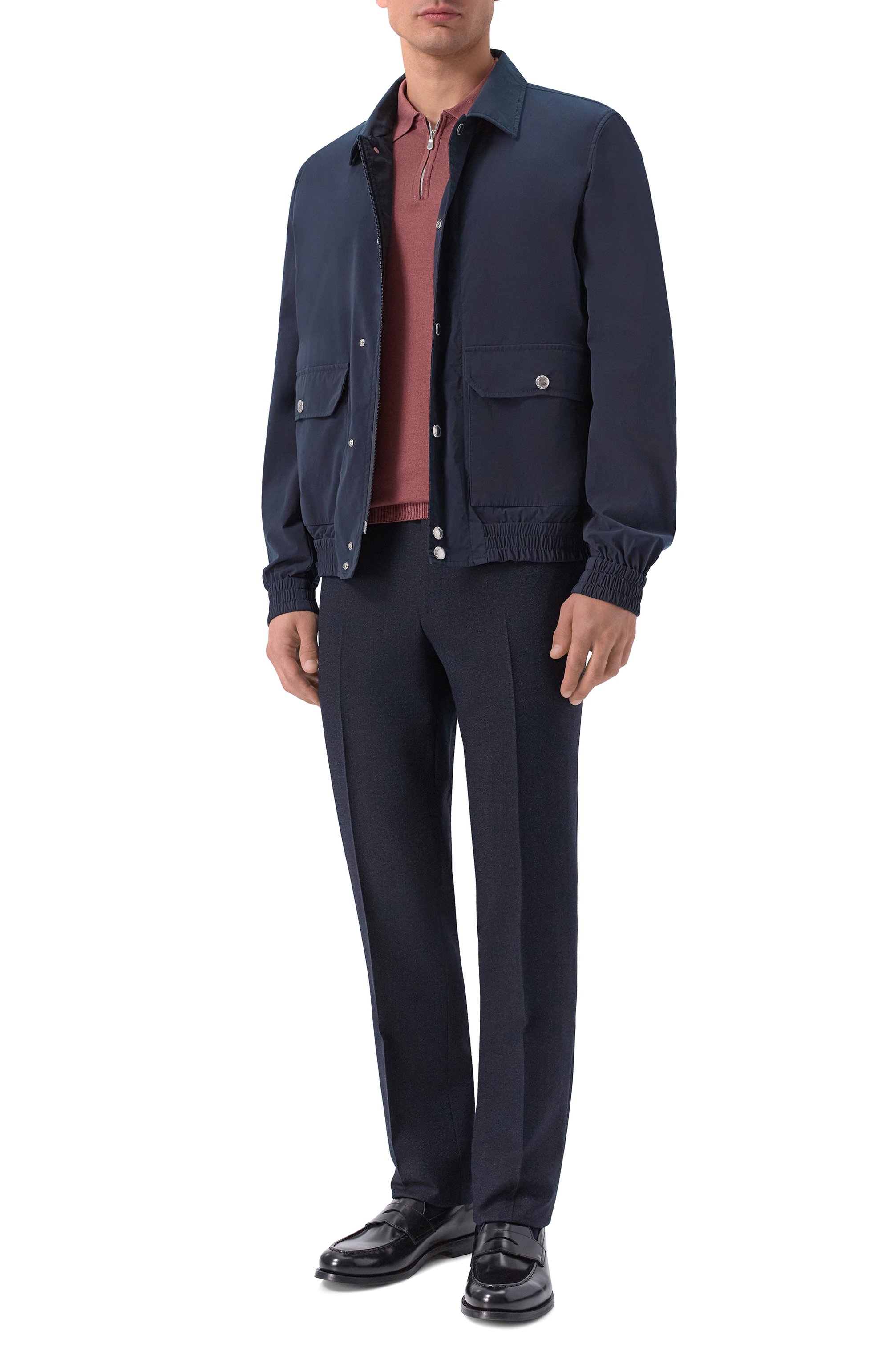 Шерстяные брюки CORNELIANI темно-синего цвета по цене 59950 руб., арт. 285B01/2A18348, фото 2 Шерстяные брюки CORNELIANI, арт. 285B01/2A18348, фото 2