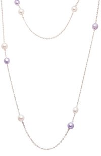 Колье MIMI бесцветного цвета по цене 83600 руб., арт. C23VNAF12-140, фото 1 Колье MIMI, арт. C23VNAF12-140, фото 1