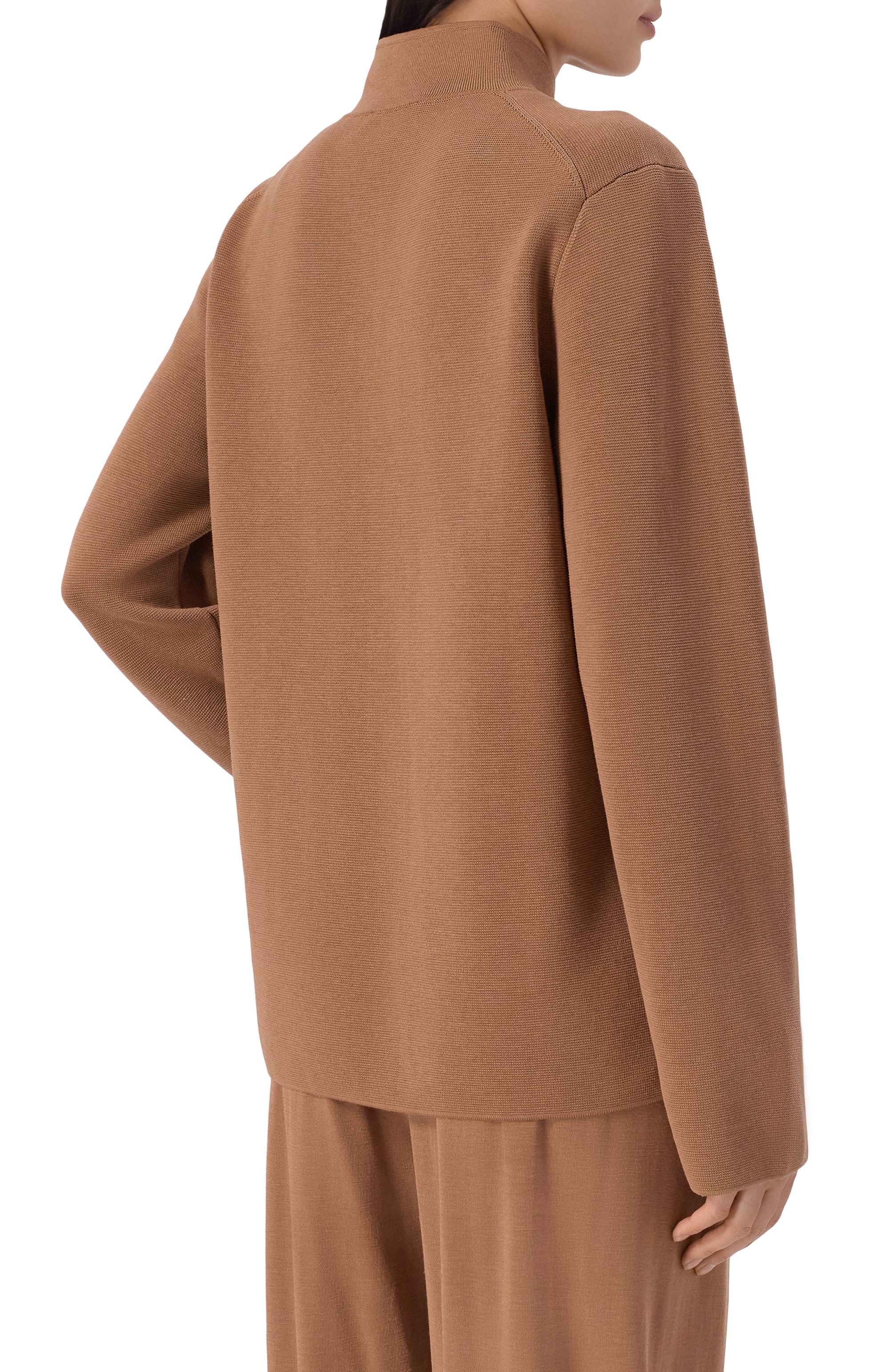 Жакет из шелка и хлопка 12 STOREEZ коричневого цвета по цене 29000 руб., арт. 137938, фото 4 Жакет из шелка и хлопка 12 STOREEZ, арт. 137938, фото 4