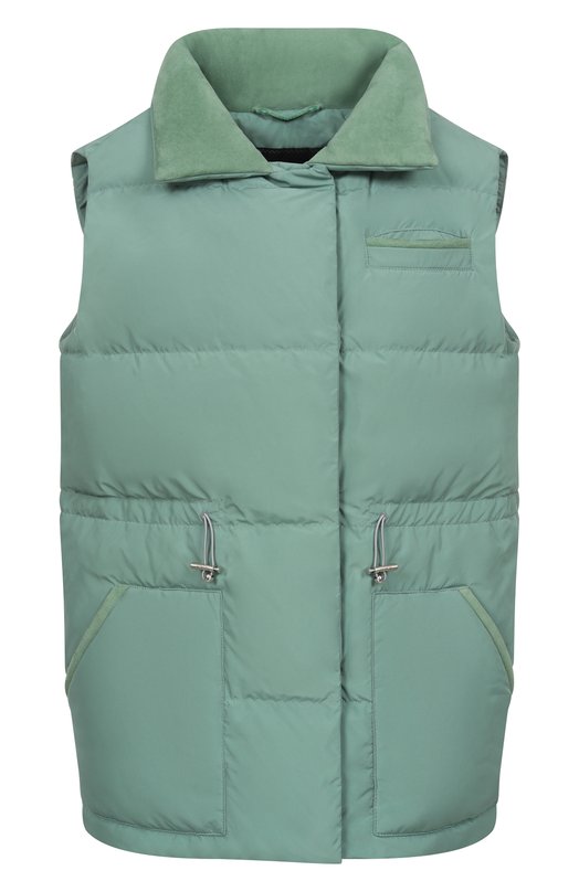 Пуховый жилет Kiton D61622K0948H05 Зелёный D61622K0948H05