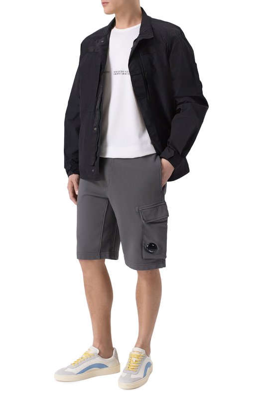 Хлопковые шорты C.P. Company 20CMSB741A/110044R Серый  20CMSB741A/110044R Фото 2