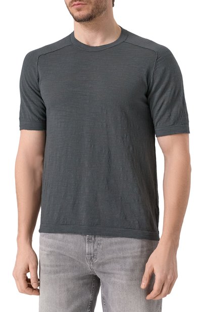 Футболка из хлопка и льна TRANSIT, арт. CFUTRZ8431, фото 3