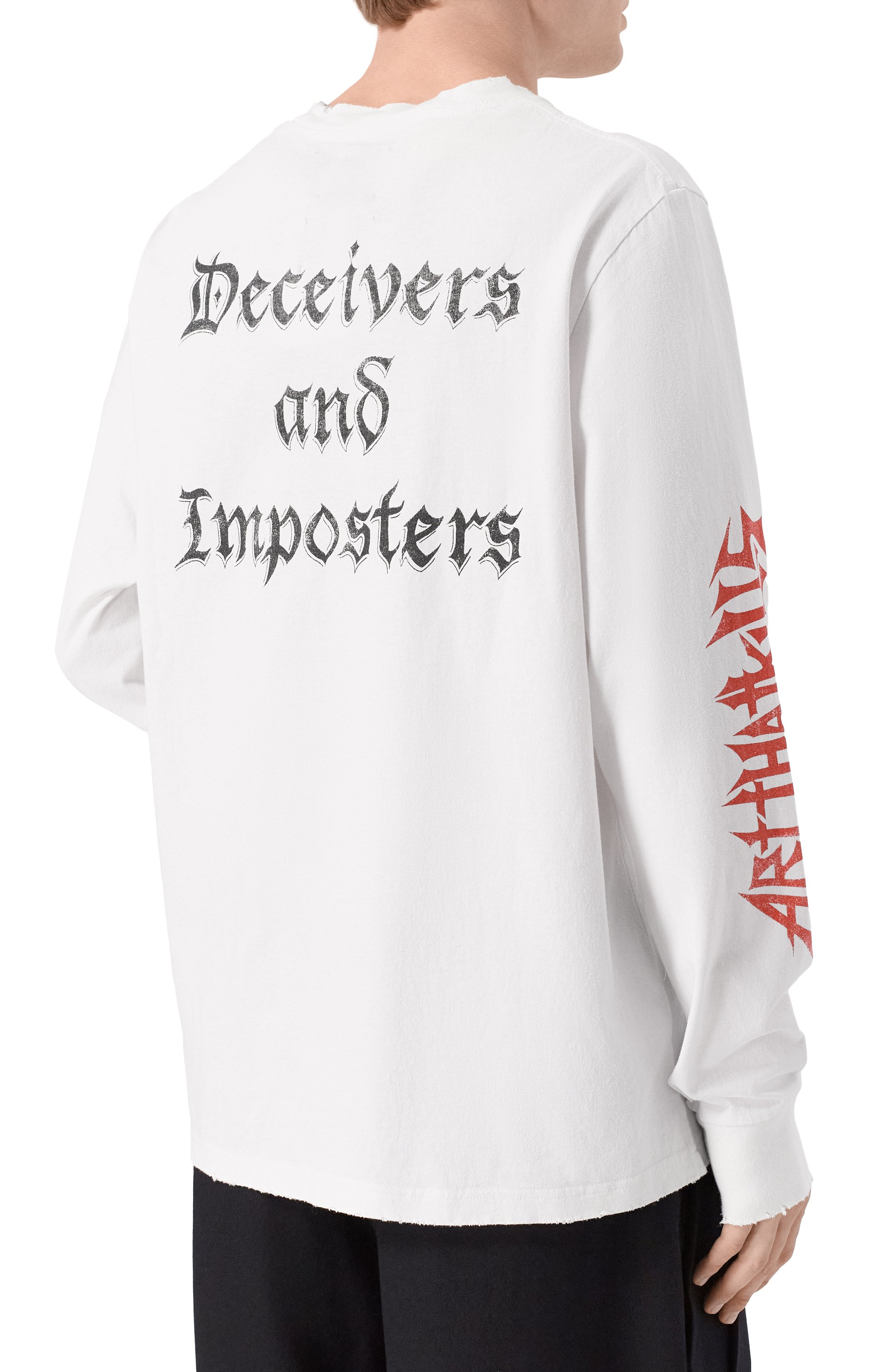 Хлопковый лонгслив GALLERY DEPT. белого цвета по цене 29600 руб., арт. T0P005/C0TT0N, фото 4 Хлопковый лонгслив GALLERY DEPT., арт. T0P005/C0TT0N, фото 4