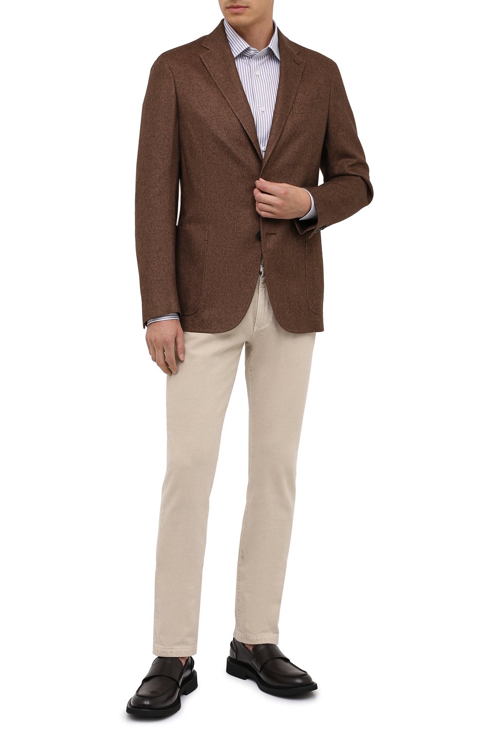 Хлопковая сорочка ZEGNA, арт. 801026/9MS0PA, фото 2